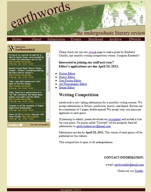 earthwords magazine